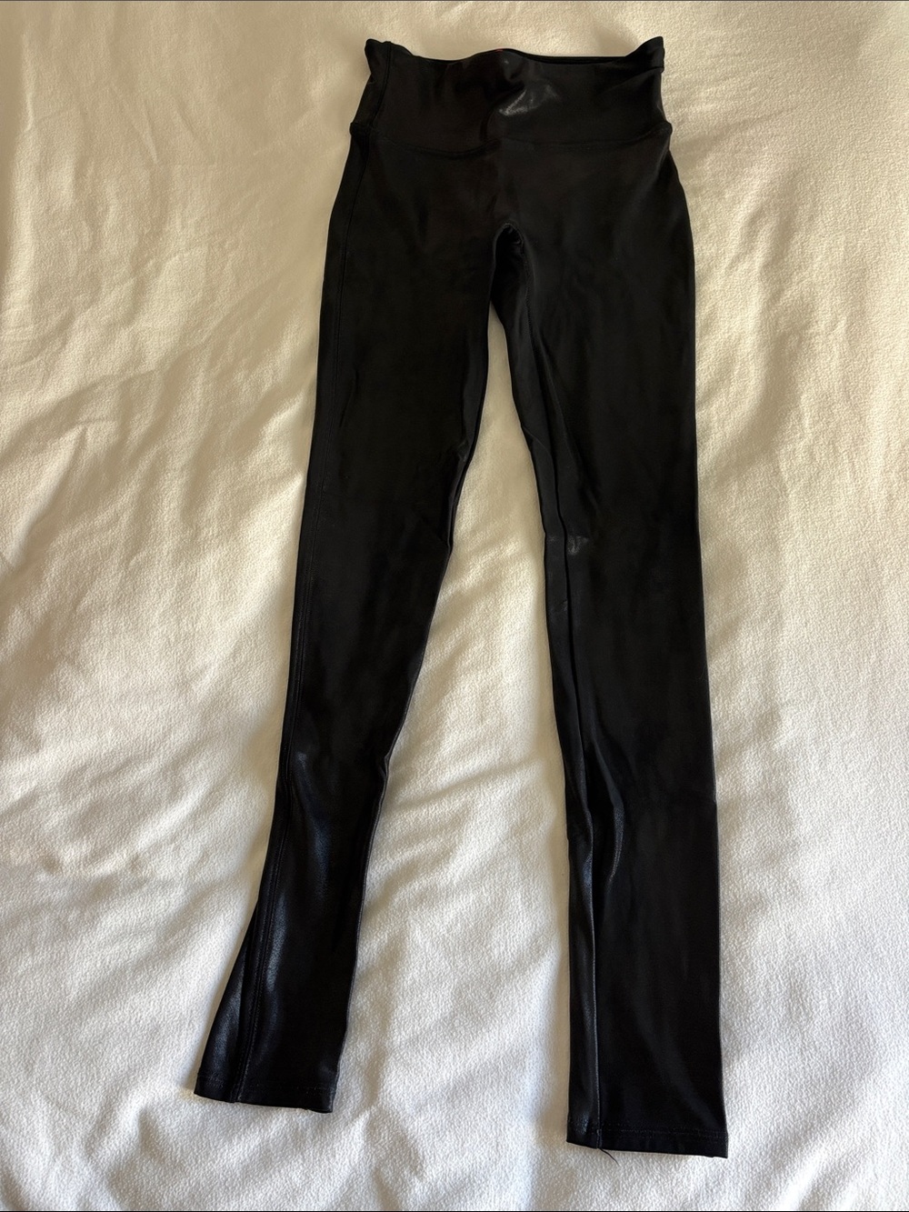 SPANX High-Rise Black Shiny Leggings